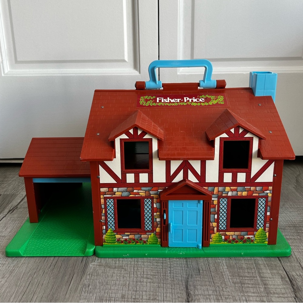 Vintage Fisher-Price Little People Play House #952 Complete Set